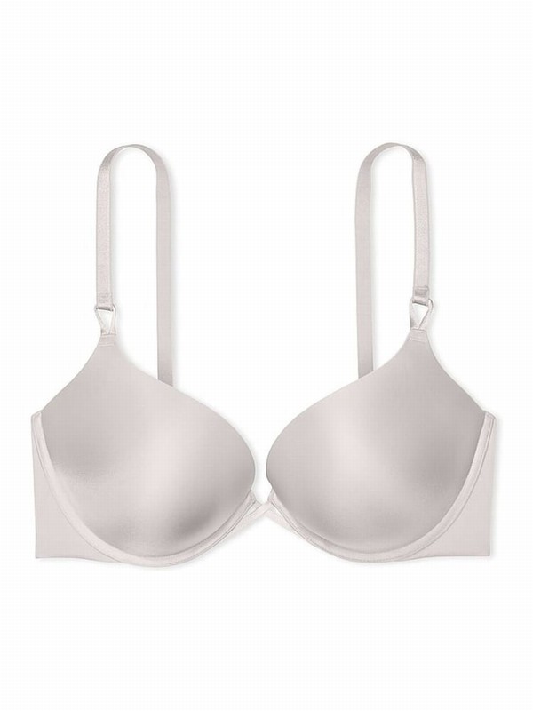 Grey Victoria Secret Delfin Bombshell Add 2 Cups Push Up Bras | MRVHB0598