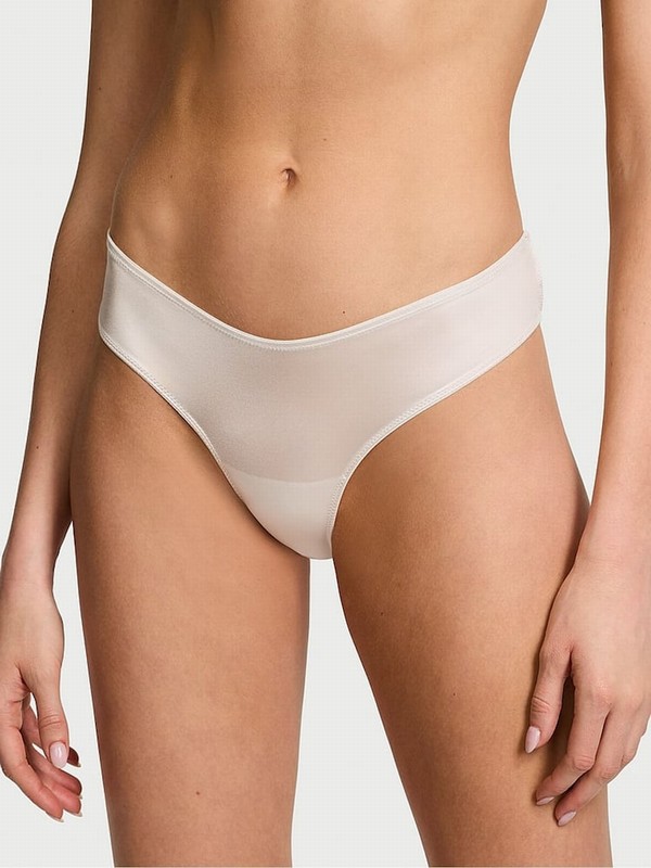 Grey Victoria Secret Delfin Star Hardware Cheeky Open Back Underwear | FASBY4107