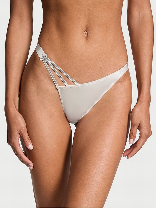 Grey Victoria Secret Delfinzilian Star Shine Underwear | MHWTL4627