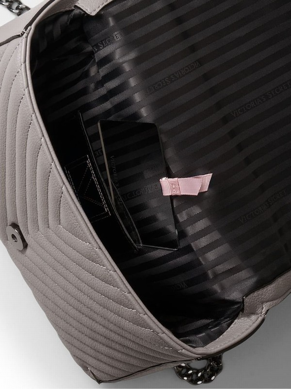 Grey Victoria Secret Iconic Shoulder Bags | XVICZ7842