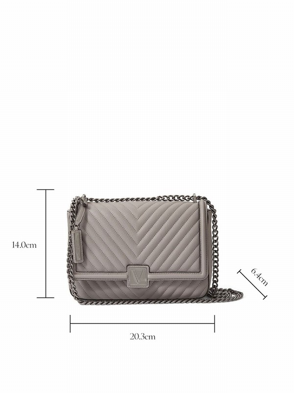 Grey Victoria Secret Iconic Shoulder Bags | XVICZ7842
