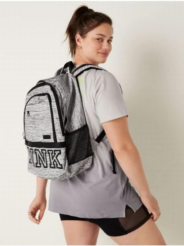 Grey Victoria Secret Jet Lag Heather College Backpacks | ATJYK7385