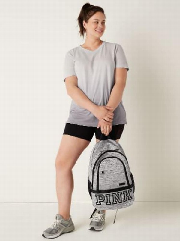 Grey Victoria Secret Jet Lag Heather College Backpacks | ATJYK7385