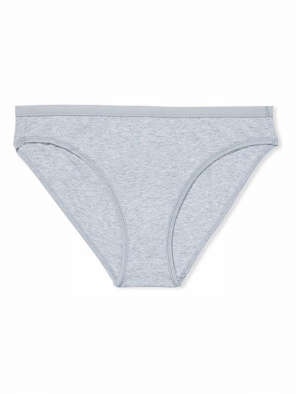 Grey Victoria Secret Medium Heather Bikini Underwear | AYUMJ4516