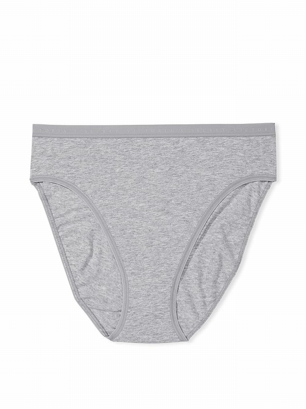Grey Victoria Secret Medium Heather Brief Underwear | WZUBH5810