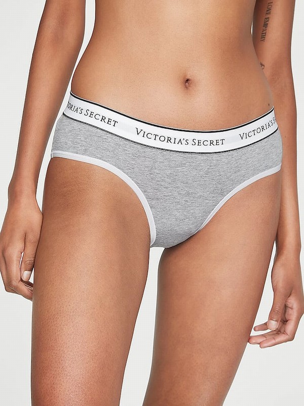 Grey Victoria Secret Medium Heather Hipster Underwear | BNJSO1742