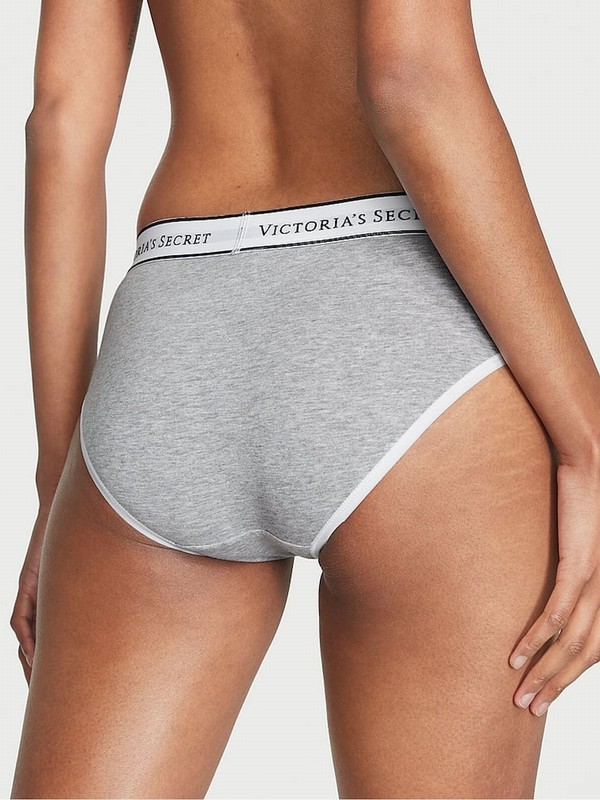 Grey Victoria Secret Medium Heather Hipster Underwear | BNJSO1742