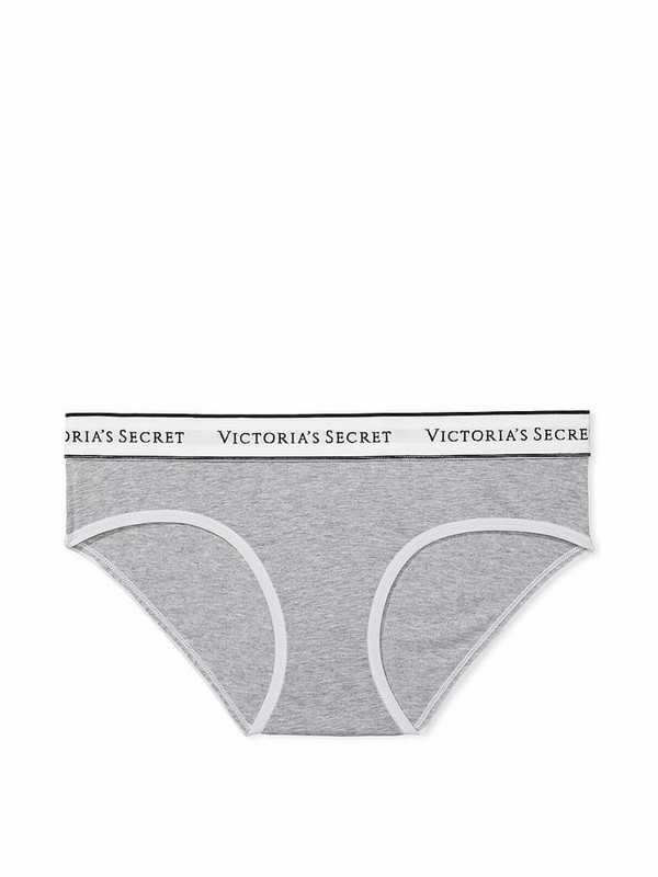 Grey Victoria Secret Medium Heather Hipster Underwear | BNJSO1742