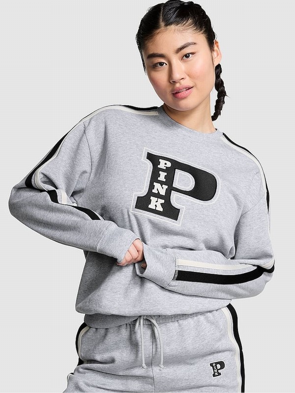 Grey Victoria Secret Medium Heather Sweatshirts | VNBAQ9845