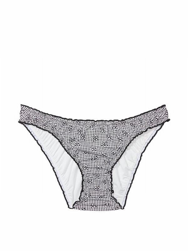 Grey Victoria Secret Midnight Meadow Frankies Hudson Bikini Bottom | FNQGW1892