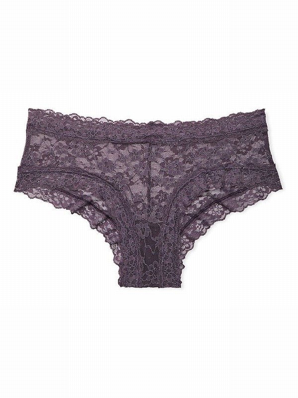 Grey Victoria Secret Tornado Sequins Cheeky Underwear | STLFC8162