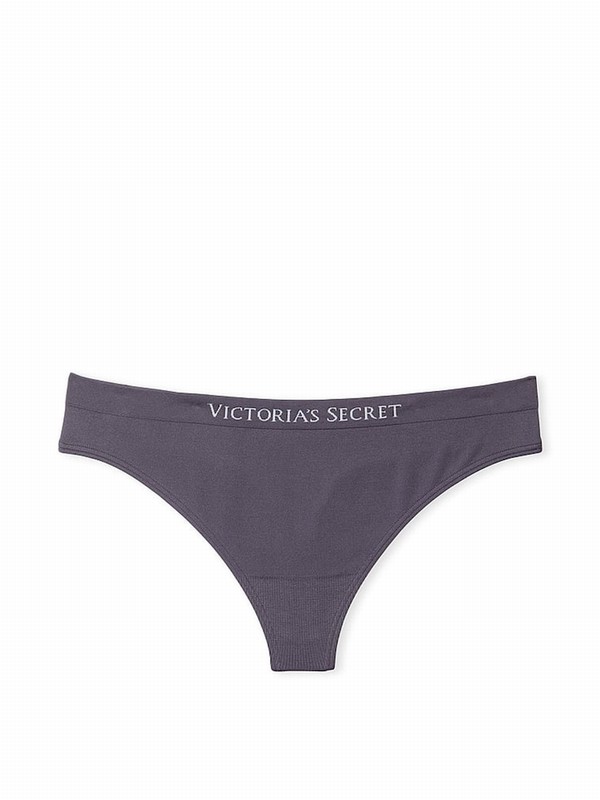 Grey Victoria Secret Tornado Thong Underwear | NTEJW9084