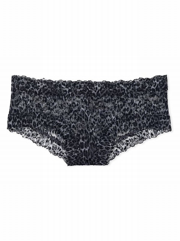 Grey / Leopard Victoria Secret Tornado Cheeky Underwear | OJIGS1597