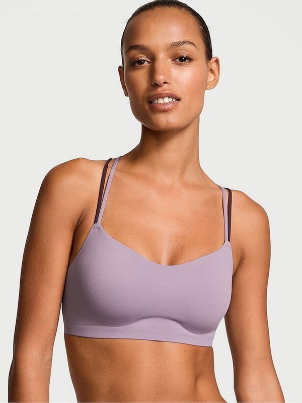 Lavender / Purple Victoria Secret Dried VSX Elevate™ Stretch Comfort Strappy Back Bras | FJHZM3297