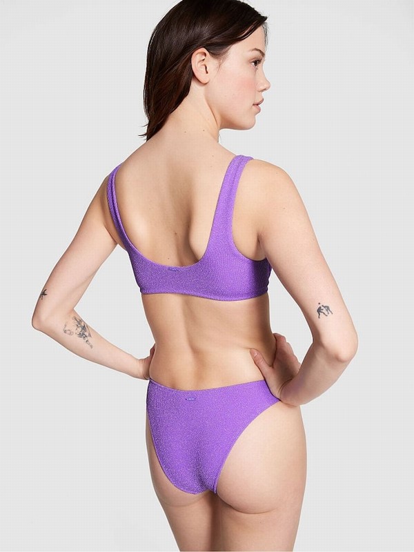 Lavender / Purple Victoria Secret Luscious Padded Bikini Top | SQGWU7892
