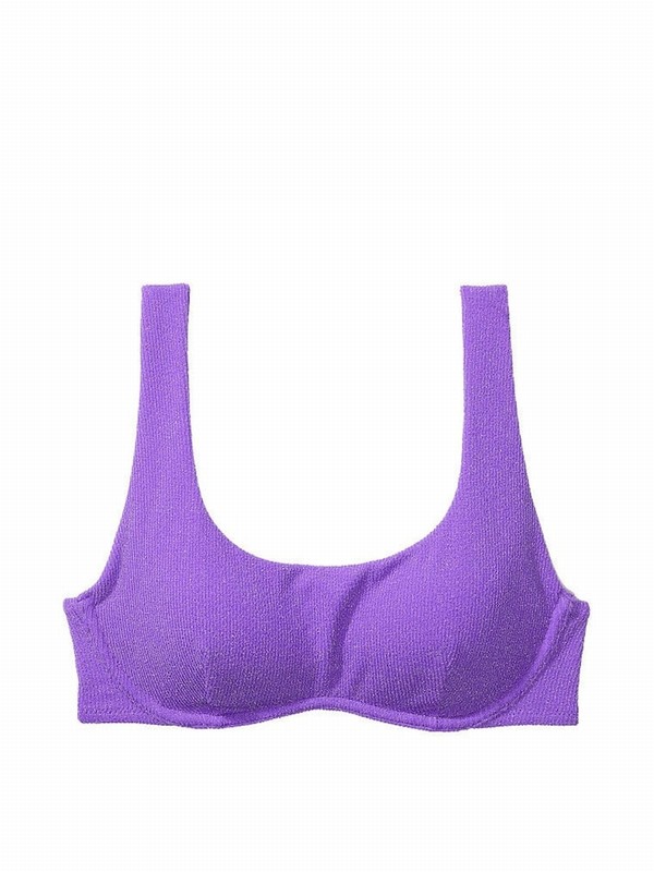 Lavender / Purple Victoria Secret Luscious Padded Bikini Top | SQGWU7892