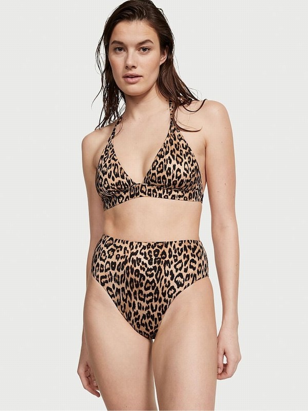 Leopard Victoria Secret High Waisted Bikini Bottom | ONEYB0926