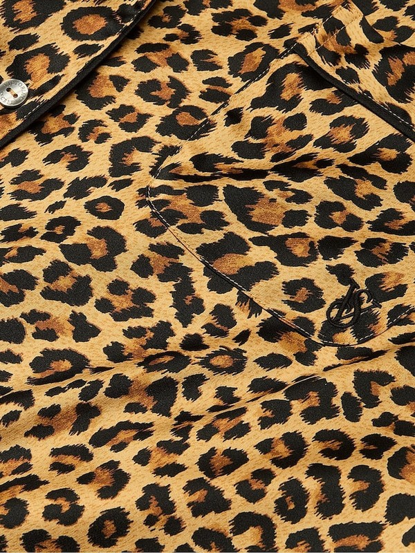 Leopard Victoria Secret New Glam Leo Satin Long Nightwear | OCDWS4829
