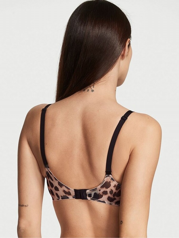 Leopard / Beige Victoria Secret Classic Nude AngeLightly Lined Full Cup Bras | QDERI3127