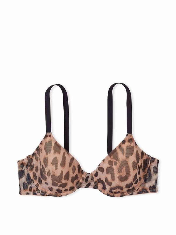 Leopard / Beige Victoria Secret Classic Nude AngeLightly Lined Full Cup Bras | QDERI3127