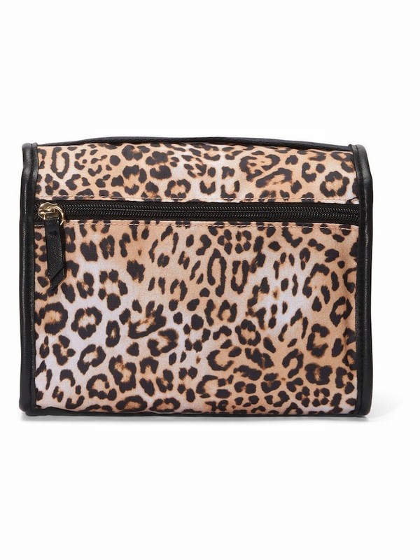 Leopard / Brown Victoria Secret Jetsetter Hanging Make Up Makeup Bag | PONYR9057