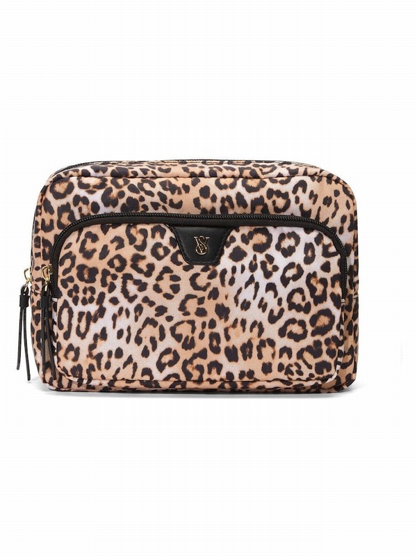 Leopard / Brown Victoria Secret Makeup Makeup Bag | DVCBR1985