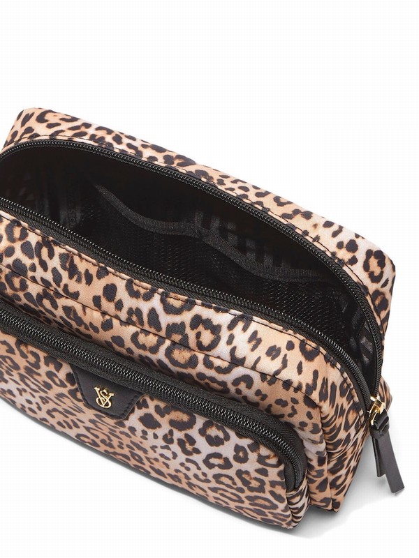 Leopard / Brown Victoria Secret Makeup Makeup Bag | DVCBR1985