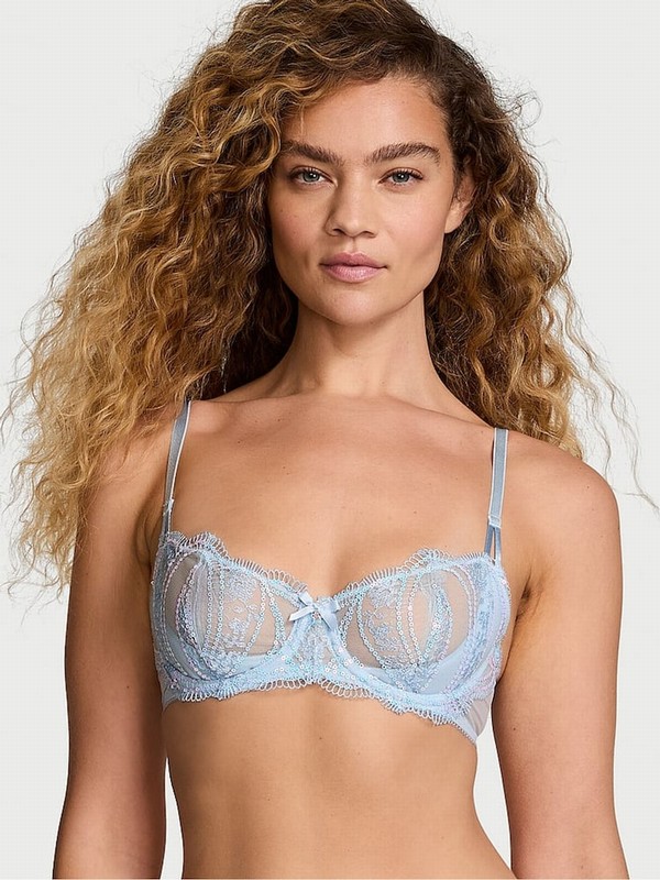 Light Blue Victoria Secret Sequin Bras | EKBOX5896
