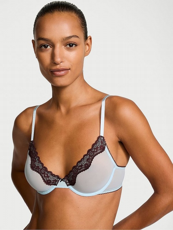 Light Blue Victoria Secret Unlined Demi Bras | ANWPK1483
