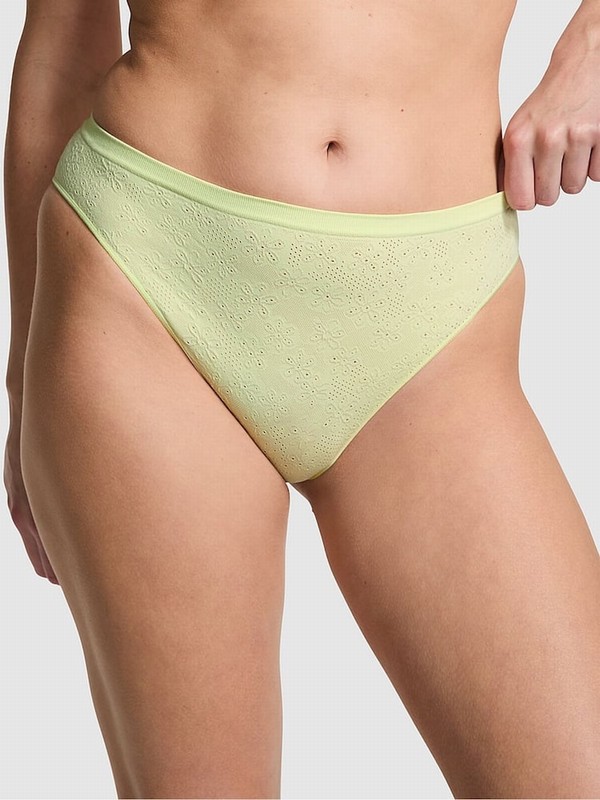 Light Green / Cream / Green Victoria Secret Lime Cream Daisyzilian Underwear | NEZFA3869