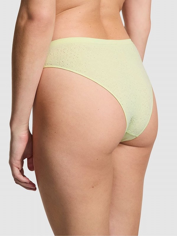 Light Green / Cream / Green Victoria Secret Lime Cream Daisyzilian Underwear | NEZFA3869