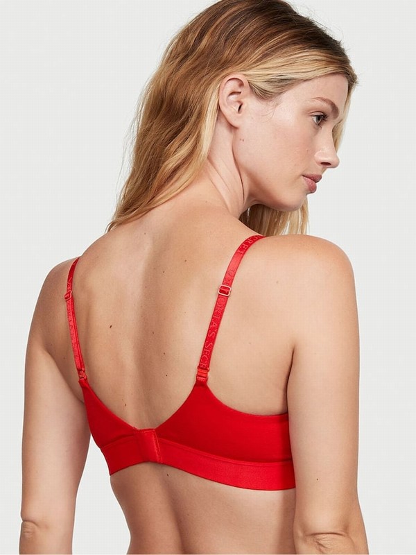 Light Red Victoria Secret Bright Non WiLightly Lined Bras | AGKMF0953