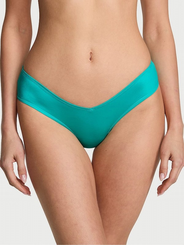 Light Turquoise / Green Victoria Secret Aqua Sea Cheeky Underwear | BRNZG0679