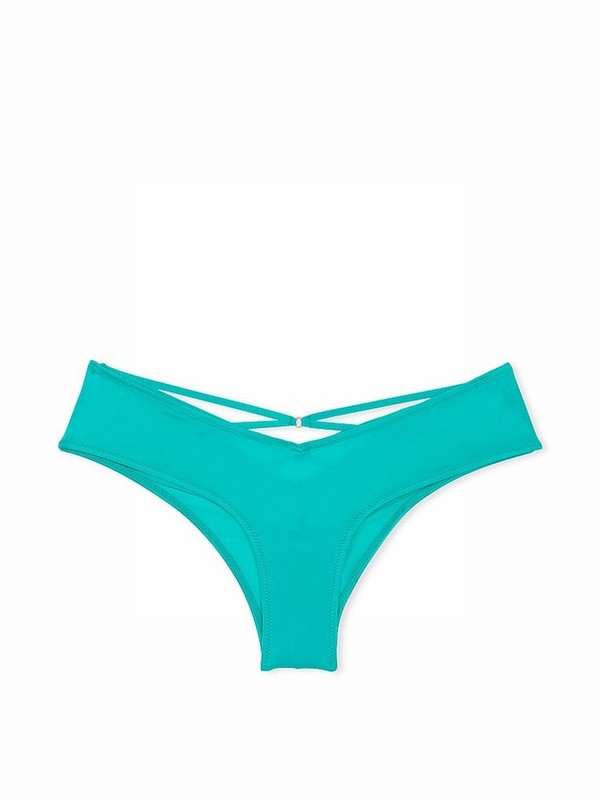 Light Turquoise / Green Victoria Secret Aqua Sea Cheeky Underwear | BRNZG0679