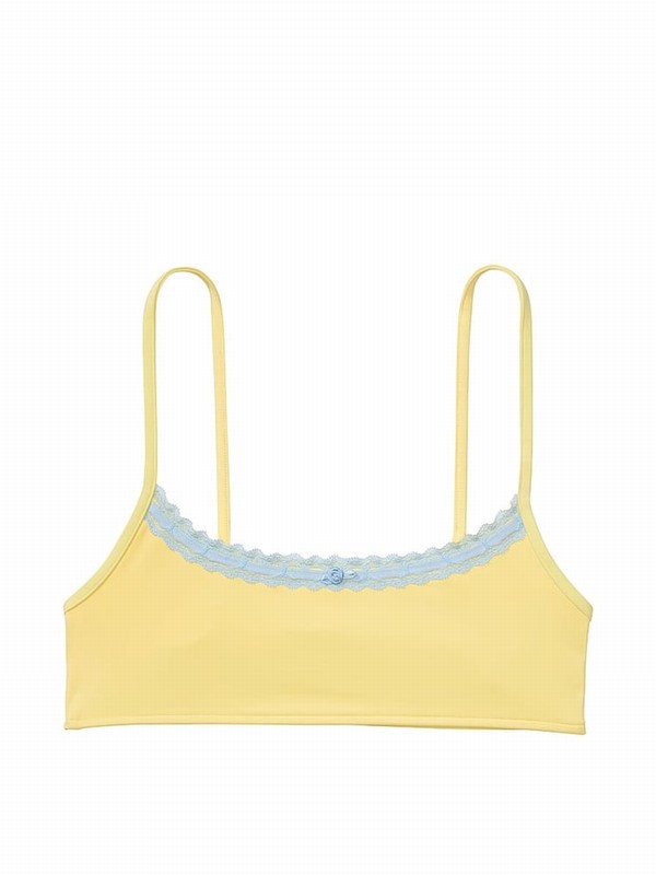 Mango / Yellow Victoria Secret Mango Butter Frankies St. Augustine Bikini Top | JHEPB4367