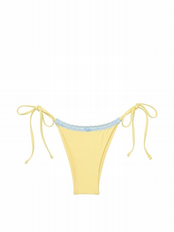 Mango / Yellow Victoria Secret Mango Butter Tie Side Frankiesmary Bikini Bottom | PGJLM3520