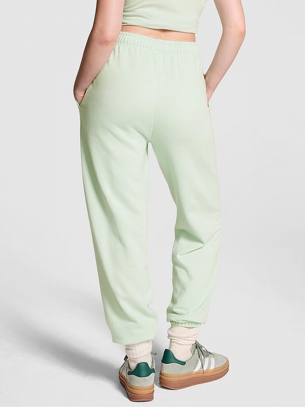 Mint / Green Victoria Secret Mint Cuffed Fleece Joggers | BDAJI1893