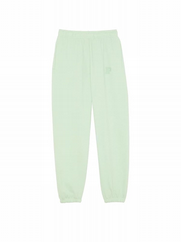Mint / Green Victoria Secret Mint Cuffed Fleece Joggers | BDAJI1893