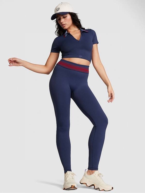 Navy / Blue Victoria Secret Midnight Polo T Shirts | DBJHX3052