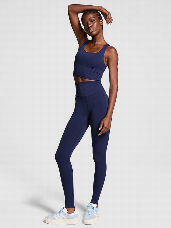 Navy / Blue Victoria Secret Midnight Relay Compression Leggings | CBWSF9037