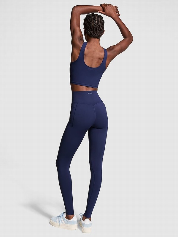 Navy / Blue Victoria Secret Midnight Relay Compression Leggings | CBWSF9037