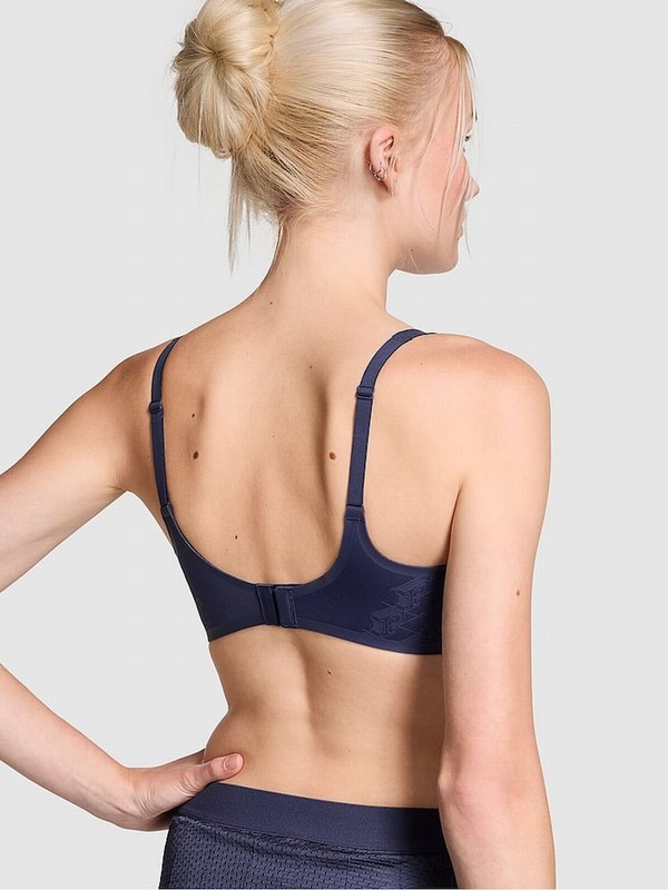 Navy / Blue Victoria Secret Midnight Relay Scoop Sports Bra | RHFTM6937