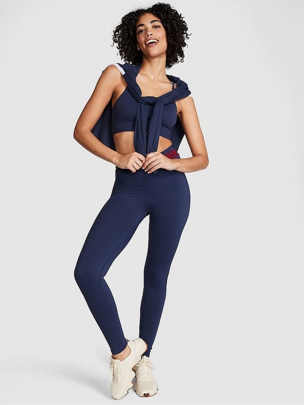 Navy / Blue Victoria Secret Midnight Seamless Leggings | DFGOC5290