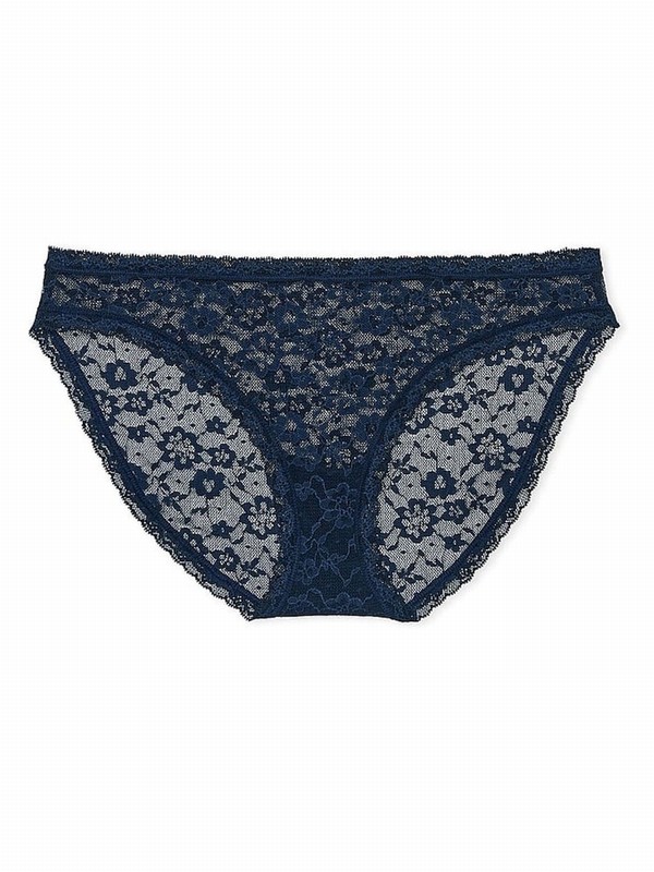 Navy / Blue Victoria Secret Noir Bikini Underwear | RSHKE8306