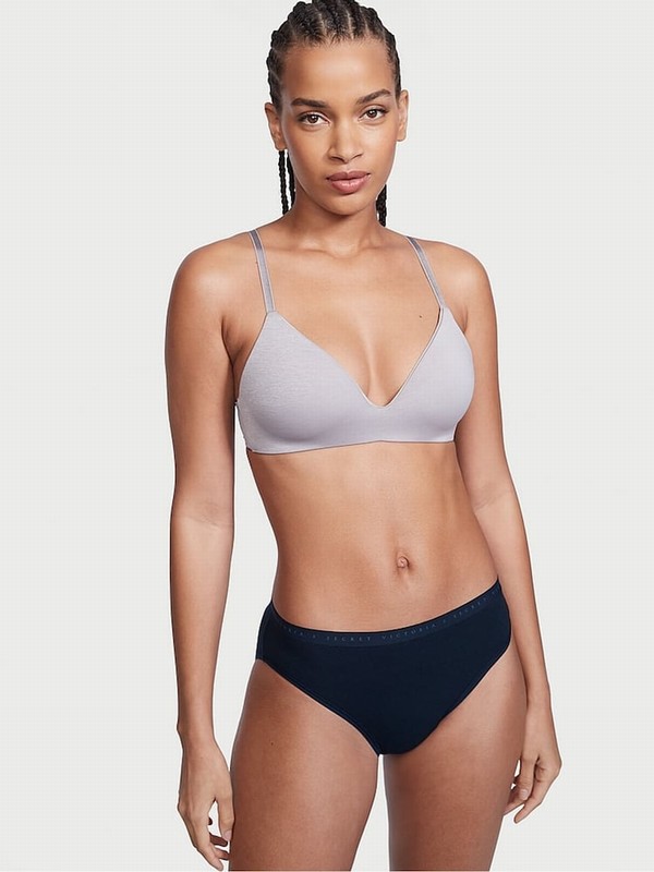 Navy / Blue Victoria Secret Noir Brief Underwear | MQOPB4036