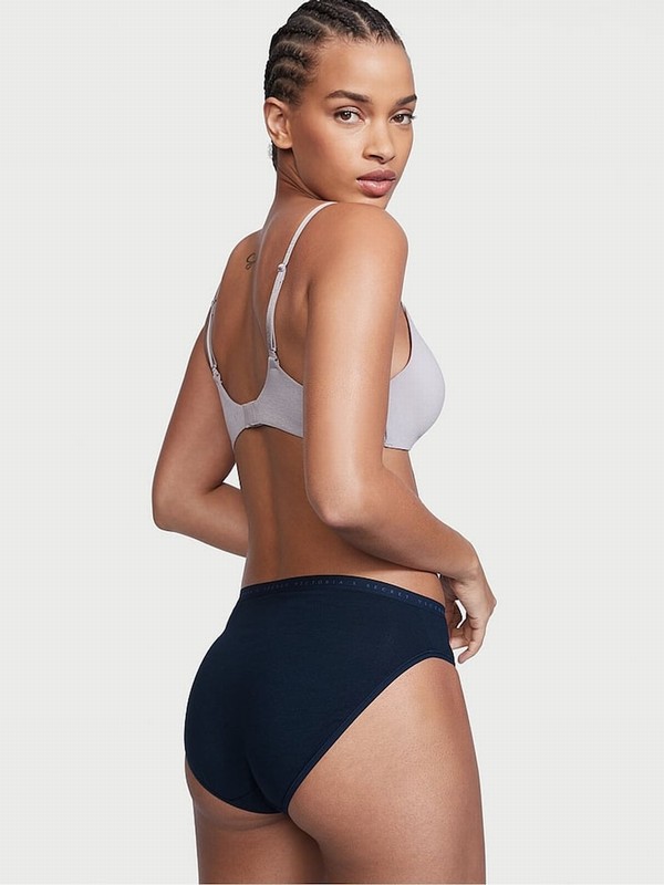 Navy / Blue Victoria Secret Noir Brief Underwear | MQOPB4036