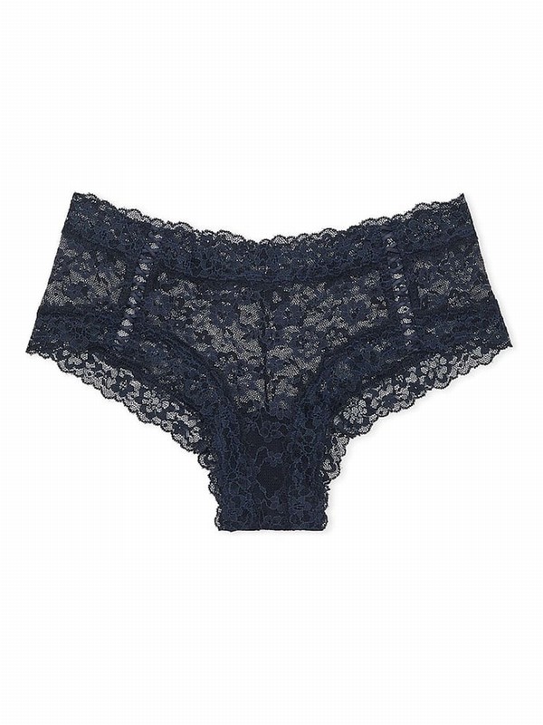 Navy / Blue Victoria Secret Noir Cheeky Underwear | FQJPZ5467