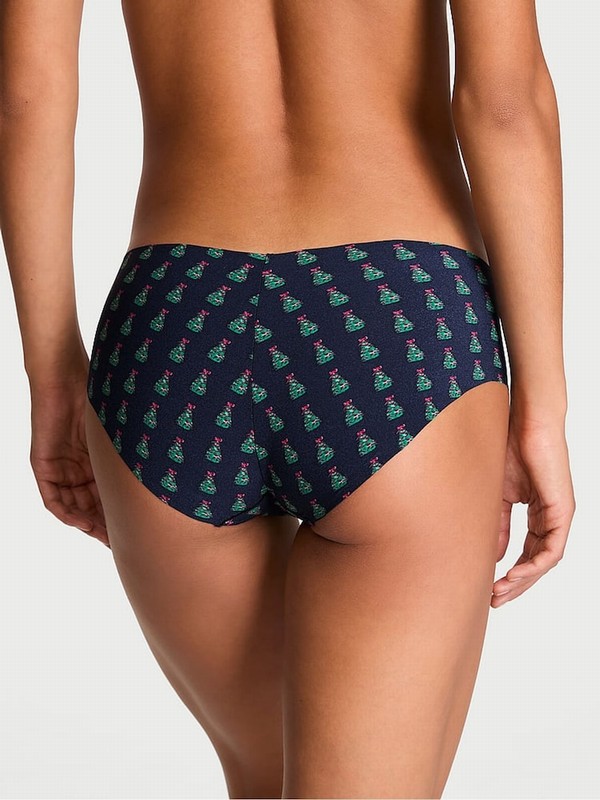 Navy / Blue Victoria Secret Noir Christmas Tree Hipster Underwear | ZPOFR8564