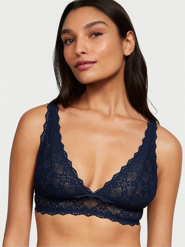 Navy / Blue Victoria Secret Noirlette Bras | JOGXM8065