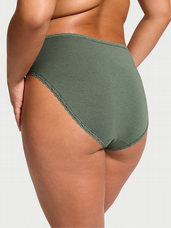 Olive / Green Victoria Secret Faded Sage Brief Underwear | HSWCD3041